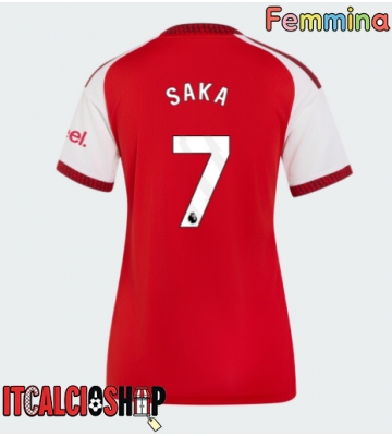 Arsenal Bukayo Saka #7 Prima Maglia Femmina 2026-27 Manica Corta
